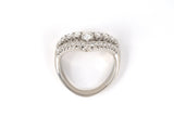 902057 - Platinum Diamond V Wedding-Band Ring