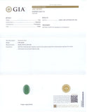 902067 - Gold GIA Jadeite Jade And Omphacite Jade Carved Leaf Oval Ring