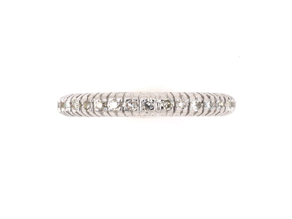902087 - Circa 1950s French Gold Diamond Eternity Ring