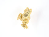 902090 - Circa 1969 Kurt Wayne Gold Ruby Carved Frog Ring