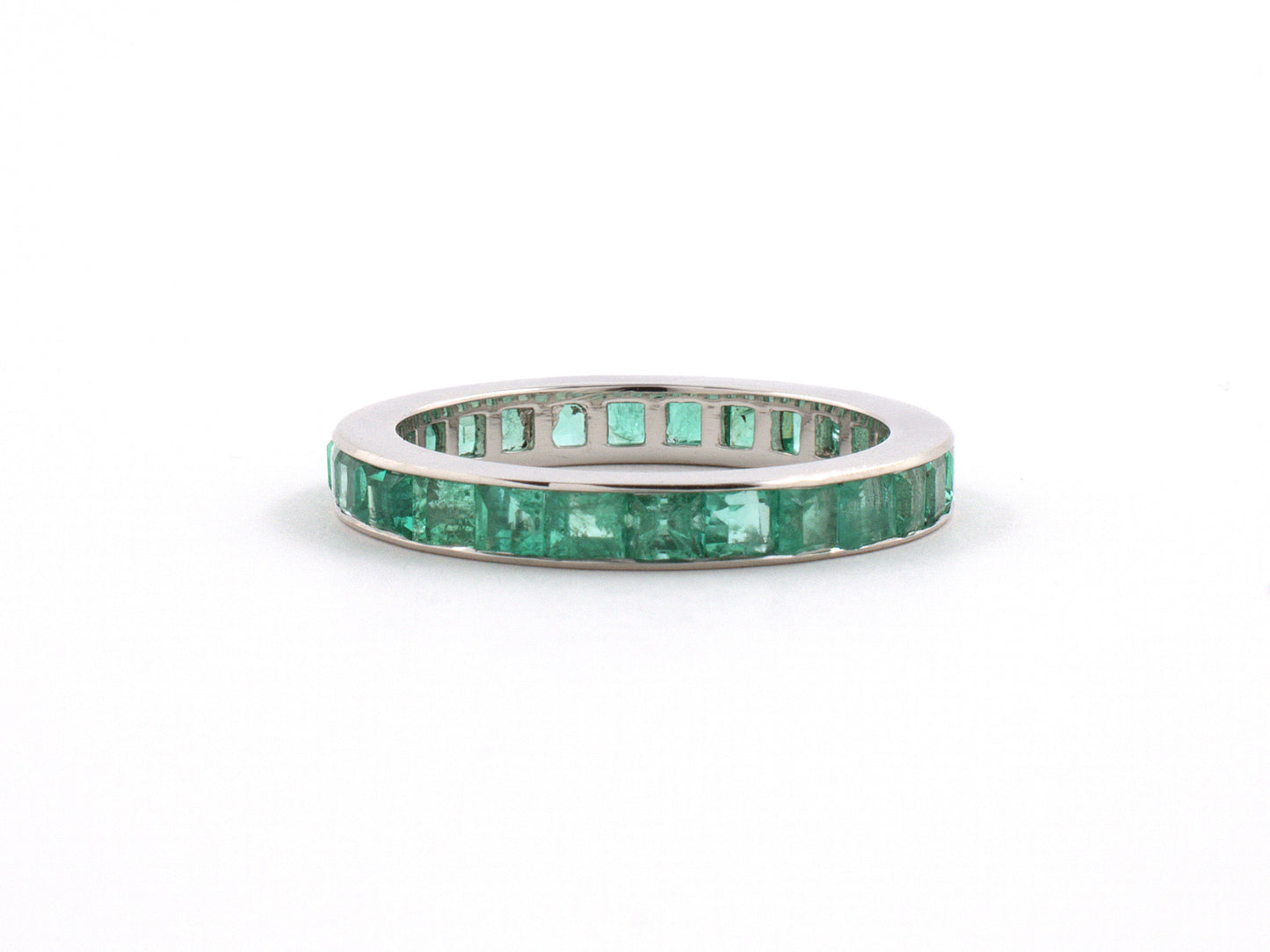 902097 - Platinum Emerald Eternity Ring