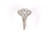 902123 - Circa 1940 Platinum Diamond Cluster Cocktail Ring