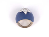 902124 - Circa 2009 Baumer Gourmandise French Gold Diamond Chalcedony Cocktail Ring