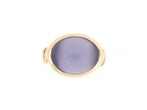 902127 - Gold Bezel Set Chalcedony Ring