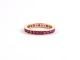 902161 - Gold Ruby Channel Set Eternity Ring