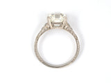 91726 - Edwardian Platinum GIA Asscher Cut Diamond Engagement Ring