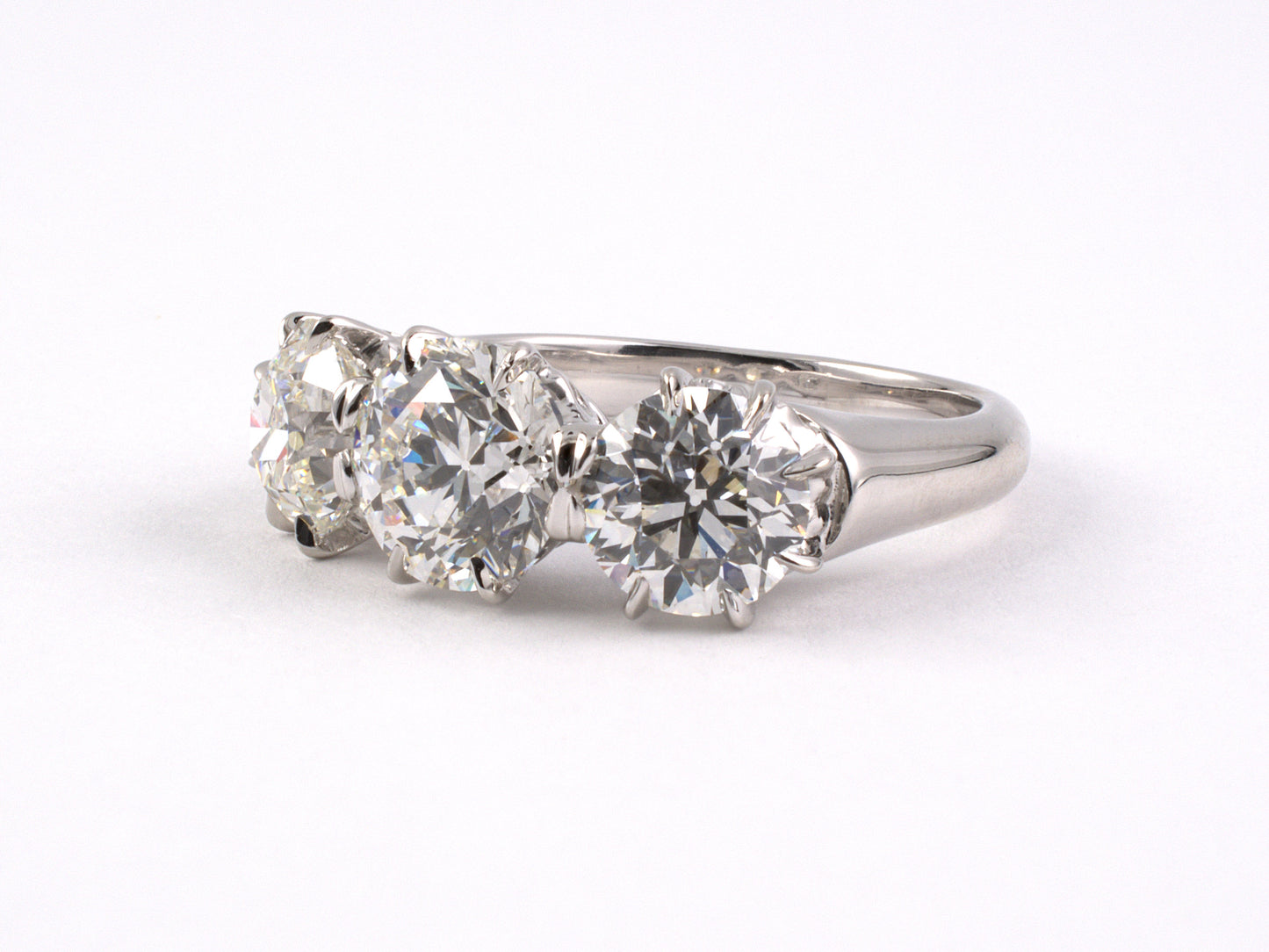 91939 - Platinum GIA Diamond Filigree Ring