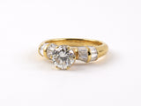 92063 - Gold Diamond Engagement Ring