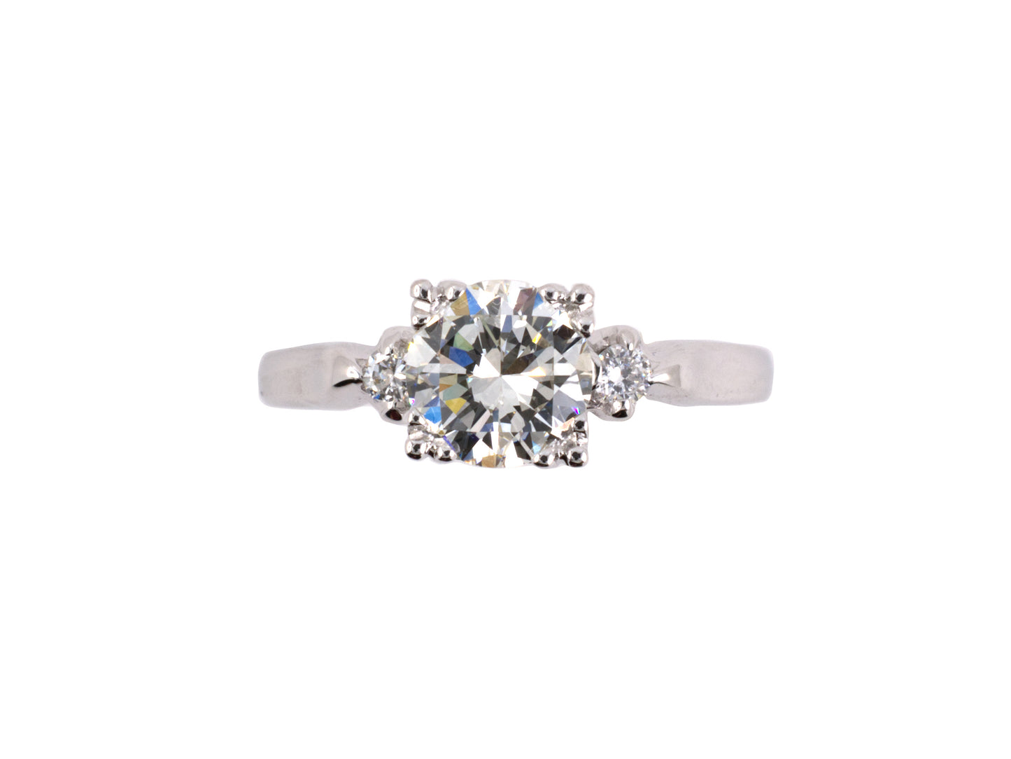 92280 - SOLD - Art Deco Platinum Diamond Engagement Ring