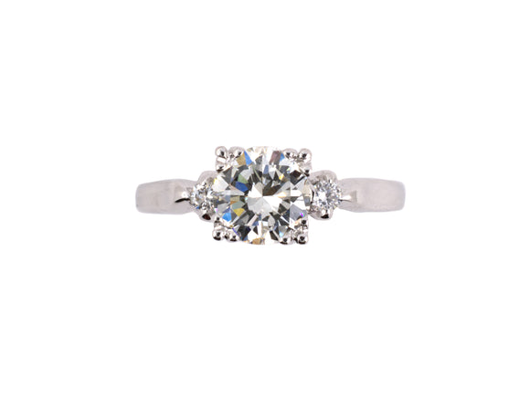 92280 - Art Deco Platinum Diamond Engagement Ring
