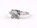 92451 - Art Deco Platinum Diamond Engagement Ring