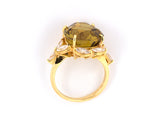 92967 - Birks Gold AGL Chrysoberyl Diamond Cluster Dinner Ring