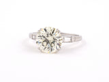 93260 - SOLD - Art Deco Platinum Diamond Baguette Engagement Ring