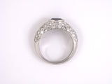 93339 - Platinum Sapphire Diamond Wedding Ring