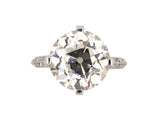 93363 - Dreicer & Co Edwardian Platinum GIA Diamond Engagement Ring