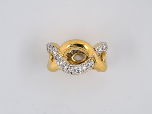 94020 - Webb Gold Platinum Diamond Eternity Ring