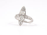 94033 - Art Deco Platinum Diamond Dutchess Dinner Ring
