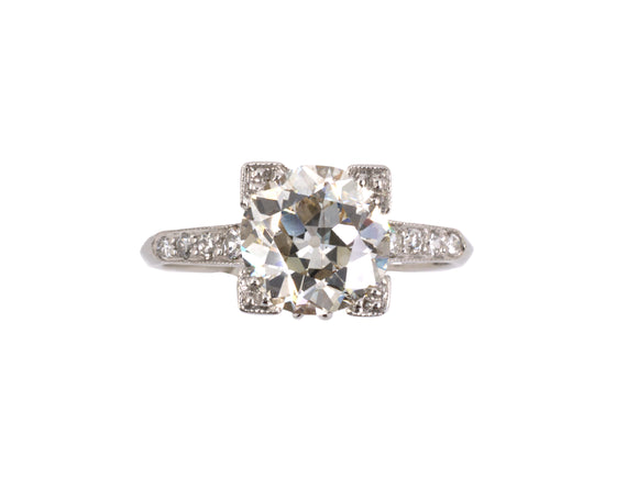 94677 - SOLD - Art Deco Platinum Diamond Engagement Ring