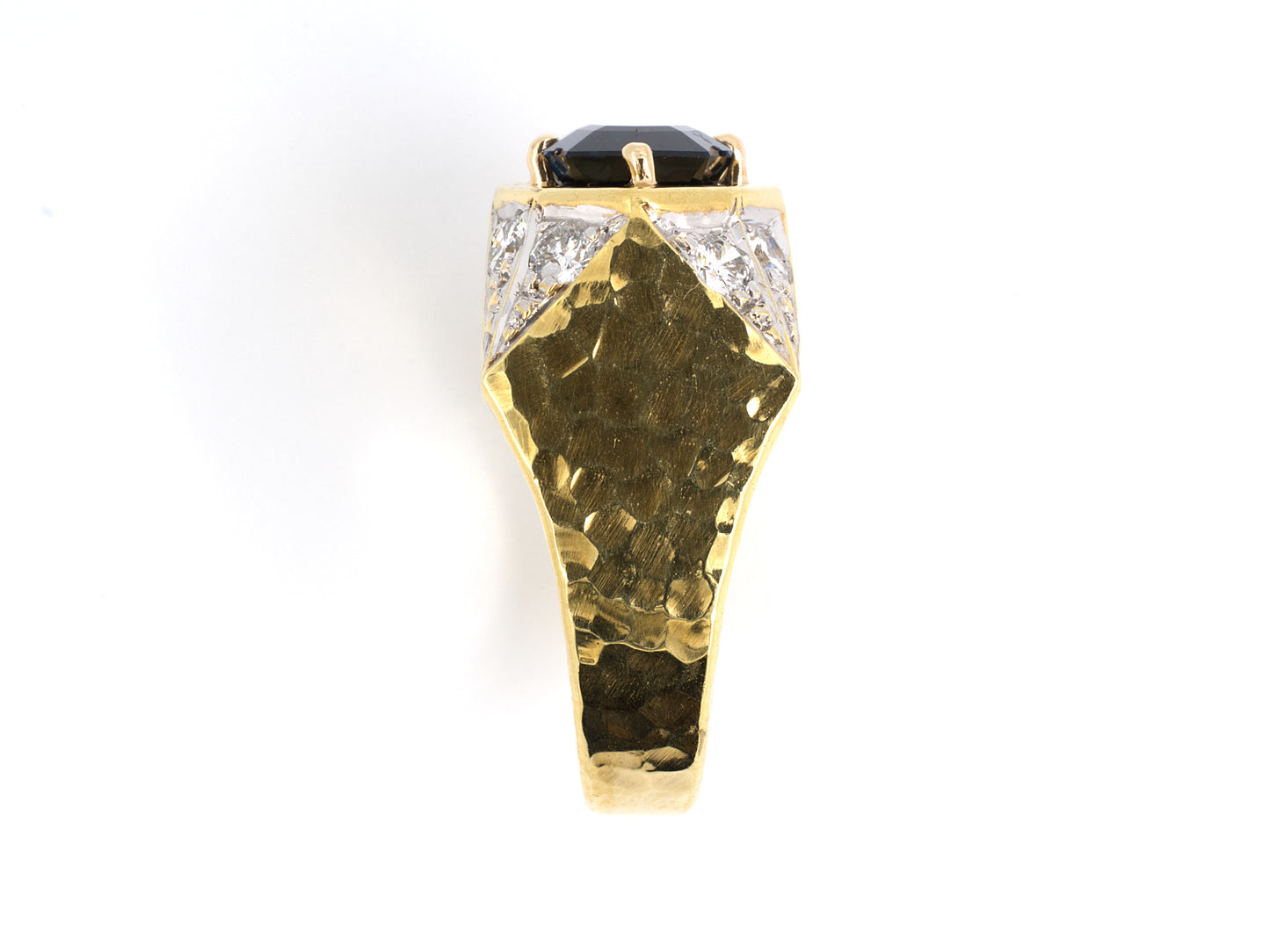94849 - SOLD - Gold AGL Sapphire Diamond Oval Cocktail Ring