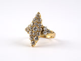 95108 - SOLD - Victorian Gold Diamond Dutchess Ring