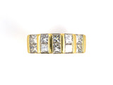 95170 - Gold Diamond 2 Row Ring