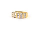 95170 - Gold Diamond 2 Row Ring