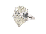 95258 - Platinum Pear Shape GIA Diamond Engagement Ring