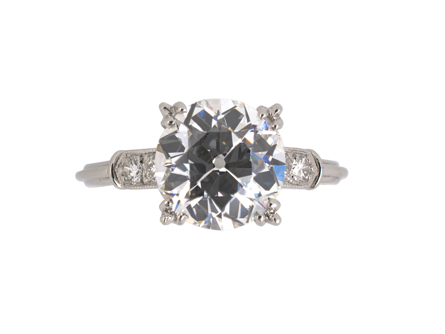 95344 - Platinum GIA Diamond Engagement Ring