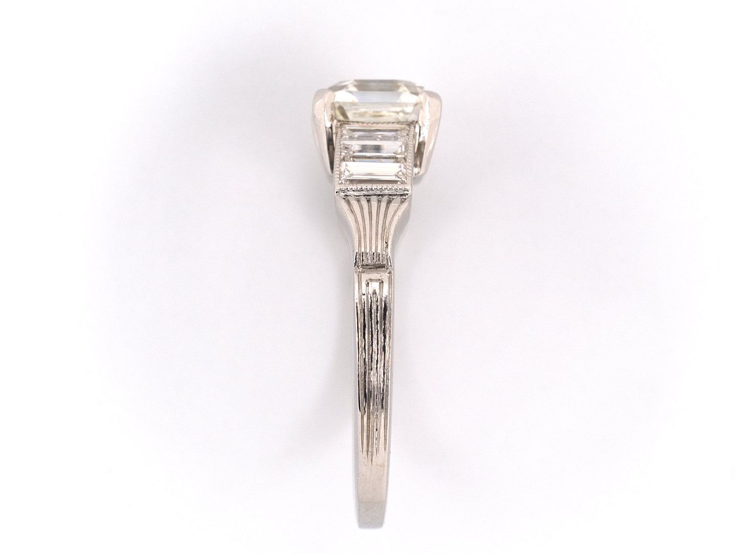 95454 - SOLD - Art Deco GIA Asscher Cut Diamond Engagement Ring