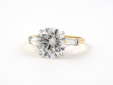 95578 - Platinum Gold GIA Diamond Tapered Baguette Engagement Ring