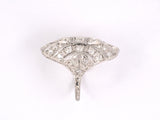 95593 - Art Deco Platinum Diamond Dinner Ring