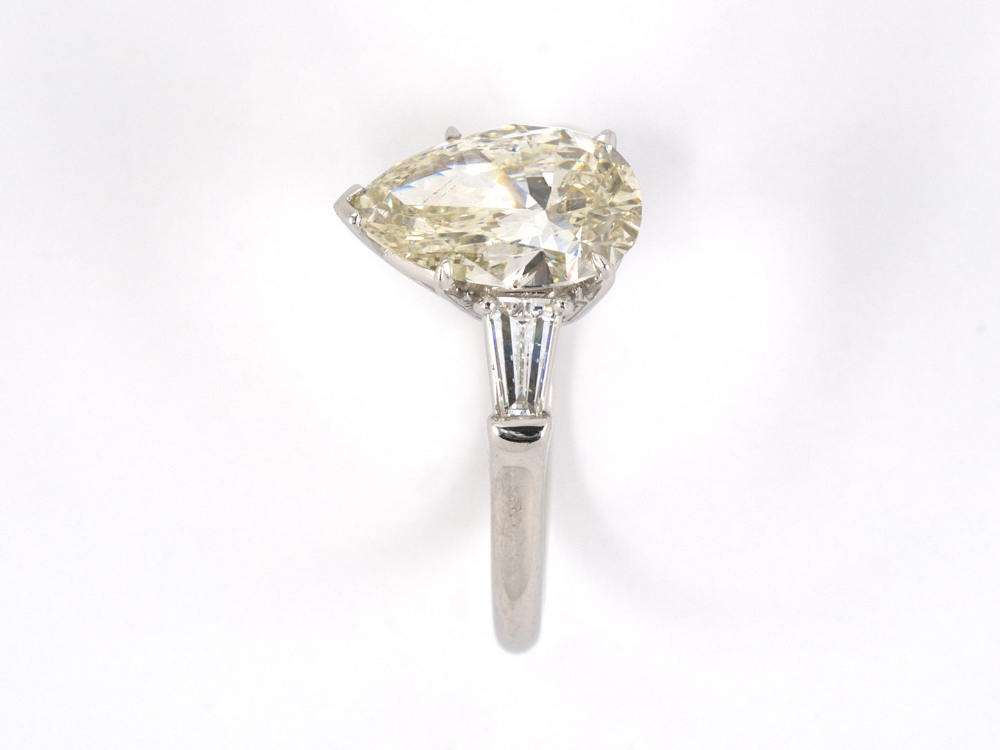 95633 - Platinum Diamond Tapered Baguette Engagement Ring