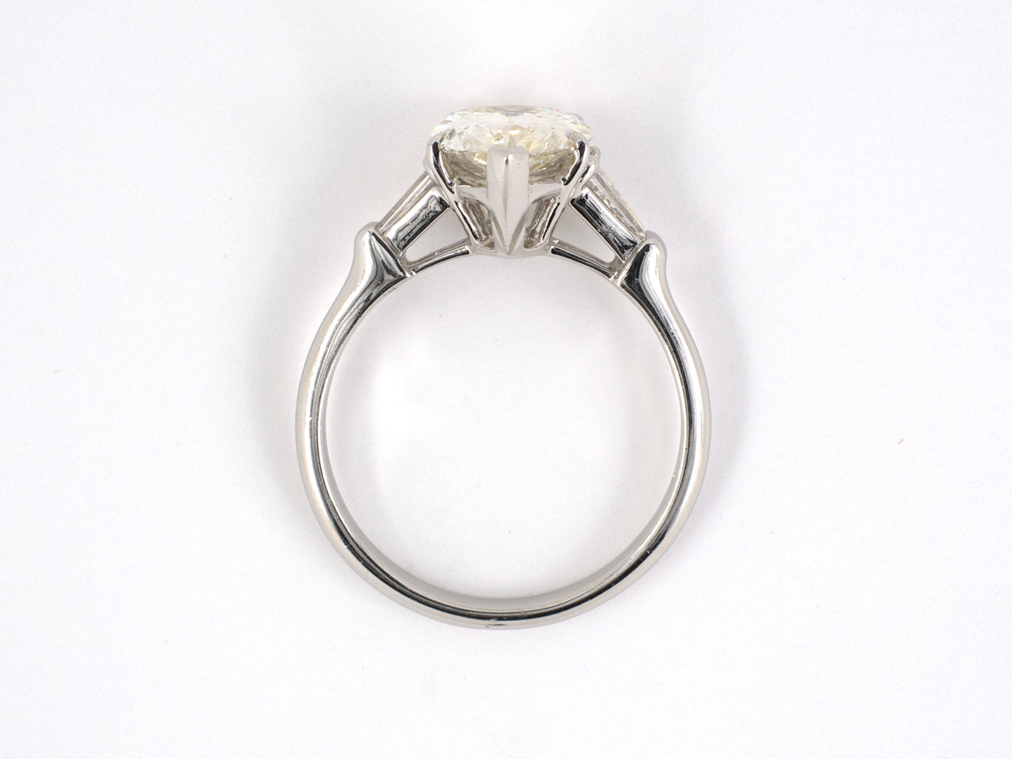 95633 - Platinum Diamond Tapered Baguette Engagement Ring