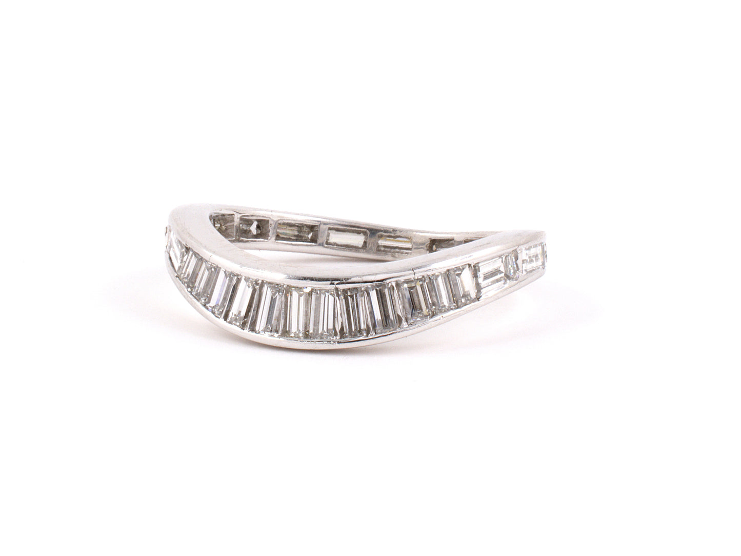 95920 - SOLD - Platinum Diamond Wedding Band Eternity Ring