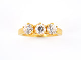 95949 - Gold Diamond 3-stone Trinity Ring