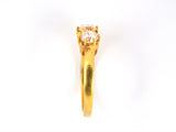 95949 - Gold Diamond 3-stone Trinity Ring