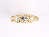 96590 - Victorian Gold Diamond 5-Stone Ring