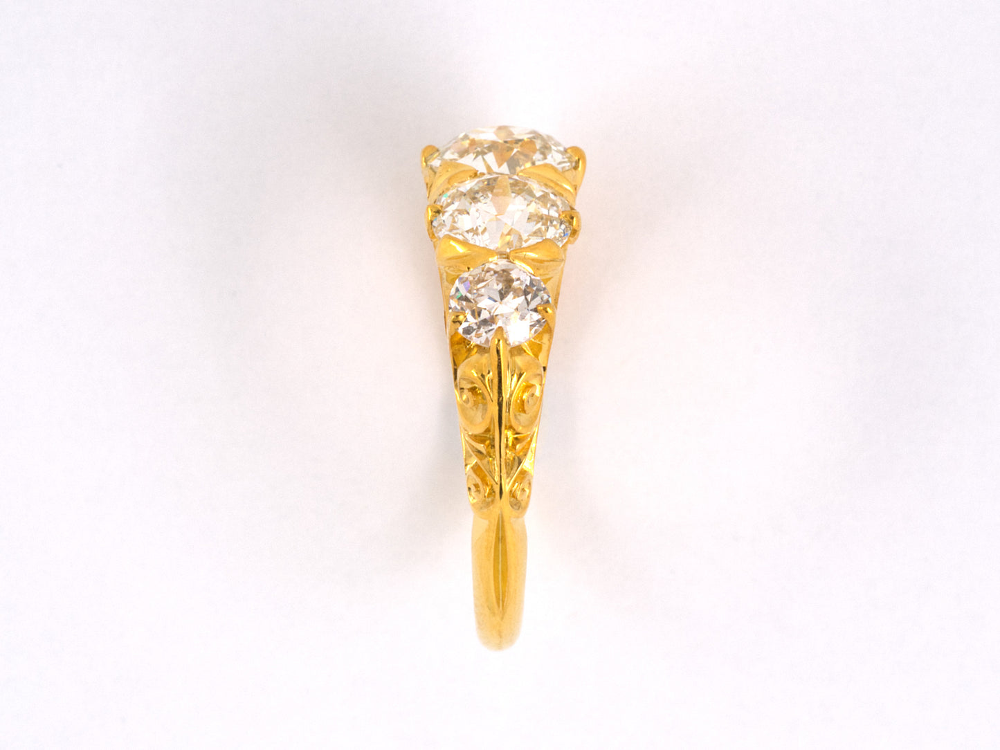 96590 - Victorian Gold Diamond 5-Stone Ring