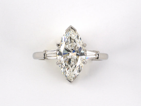 96907 - Platinum GIA Diamond Engagement Ring