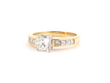 97082 - Gold Diamond Engagement Ring