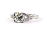 97088 - Art Deco Platinum Diamond Engagement Ring