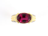 97135 - Chalson Gold Rubellite Diamond Ring