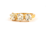 97184 - SOLD - Gold Diamond 3-Stone Ring