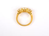 97184 - SOLD - Gold Diamond 3-Stone Ring