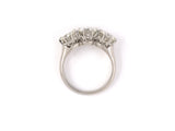 97193 - Platinum GIA Diamond 3 Stone Filigree Basket Ring