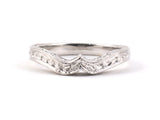 97211 - Platinum Chased Wedding Ring