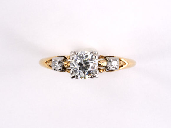 Engagement silver ring whit diamond - Bride and groom original diamond rings
