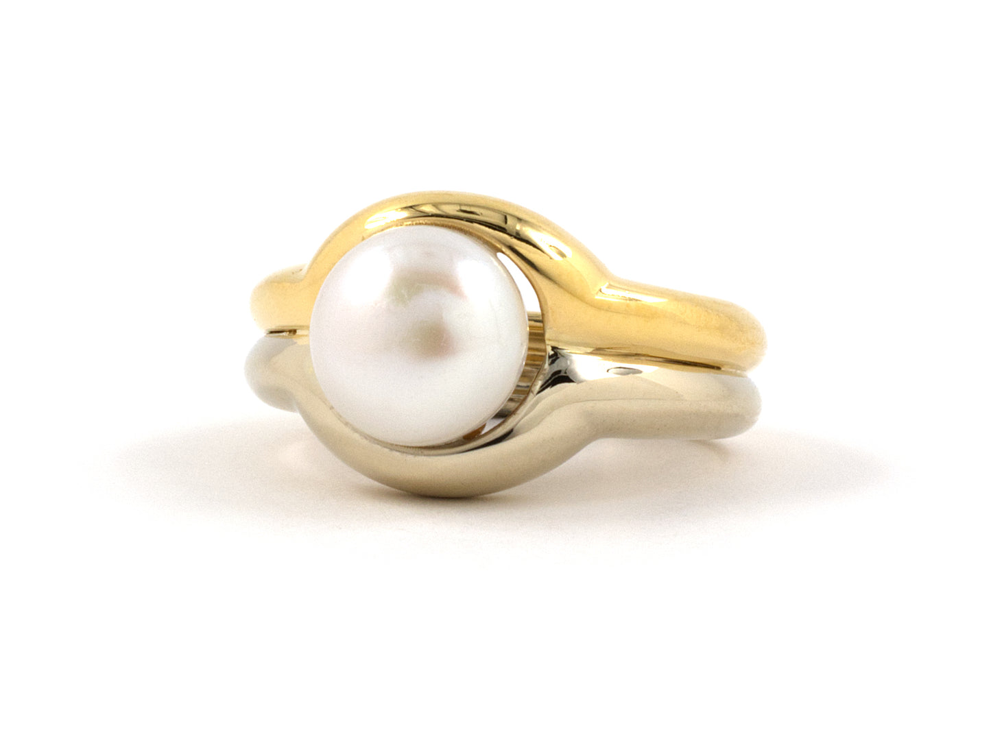 97433 - Elan Gold Pearl Ring