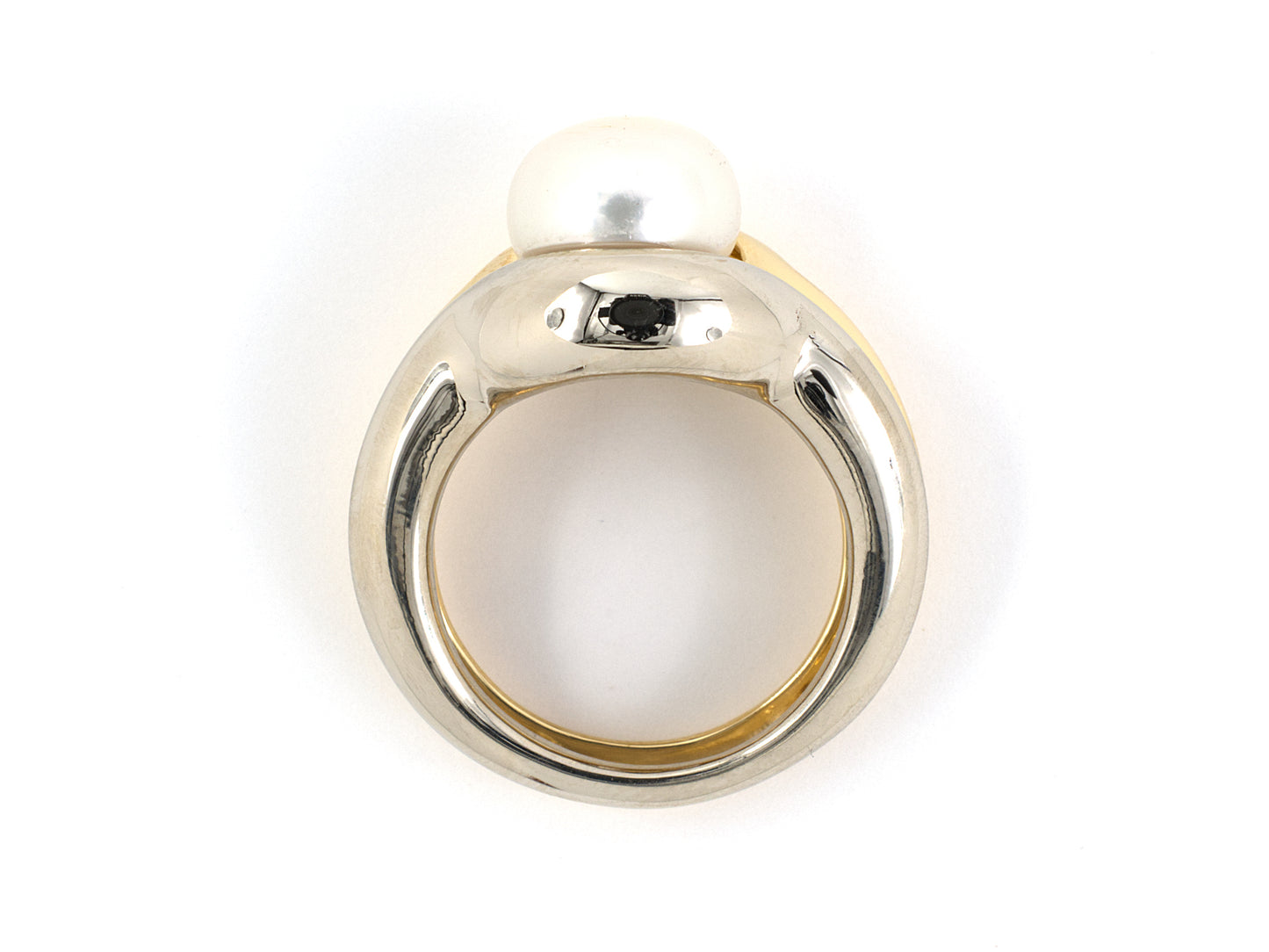 97433 - Elan Gold Pearl Ring