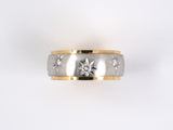 97581 - SOLD - Circa 1950 Gold Diamond Star Eternity Ring